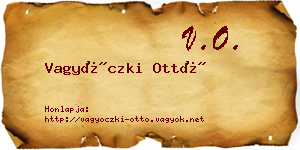 Vagyóczki Ottó névjegykártya